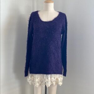 Purple Fuzzy Sweater